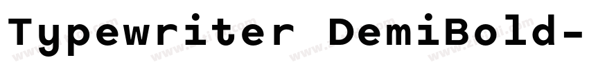 Typewriter DemiBold字体转换
